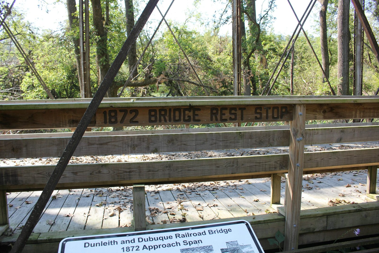 Railing on bridge